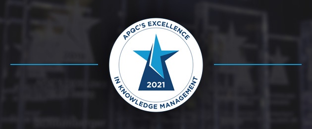 Image for the 2021 Excellence in KM
